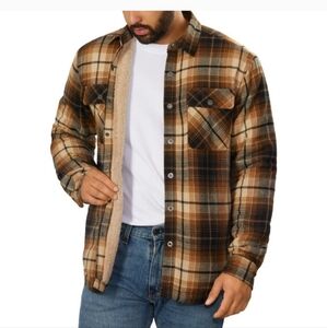 Grizzly Mountain Men's Flannel Shirt Jacket